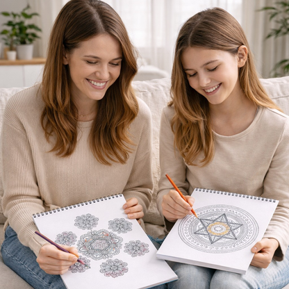 Libro de Mandalas Antiestrés A4 – 40 Diseños para Relajarte y Desconectar