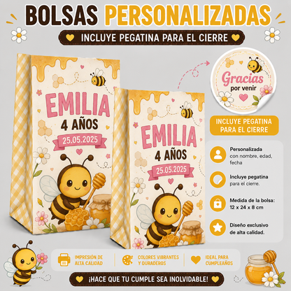Bolsas Personalizadas para Cumpleaños Infantiles Varias Temáticas
