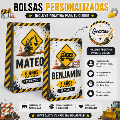 Bolsas Personalizadas para Cumpleaños Infantiles Varias Temáticas