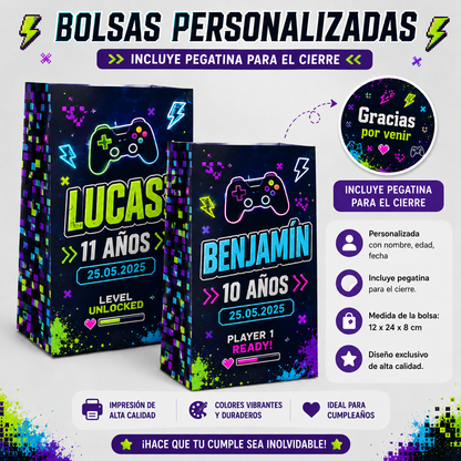 Bolsas Personalizadas para Cumpleaños Infantiles Varias Temáticas