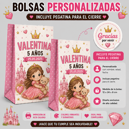 Bolsas Personalizadas para Cumpleaños Infantiles Varias Temáticas