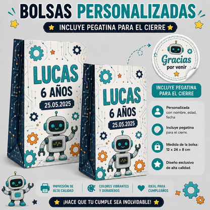 Bolsas Personalizadas para Cumpleaños Infantiles Varias Temáticas
