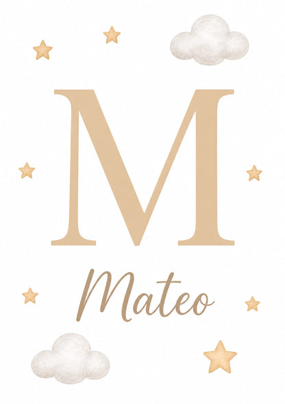 Set de 3 Cuadros Infantiles de Ositos personalizados con Marco de Madera y Vidrio